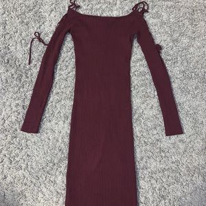 Long Sleeve Off the Shoulder Dress